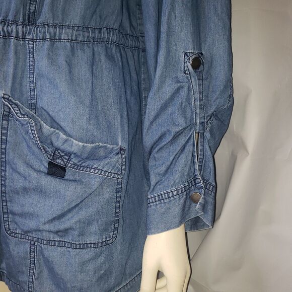 TORRID Denim Jean Lightweight Hooded Jacket Womens Plus Size 1 - Picture 3 of 7